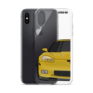 Velocity Yellow C6 Corvette Z06 - iPhone Case