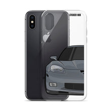 Load image into Gallery viewer, Cyber Gray C6 Corvette Z06 - iPhone Case