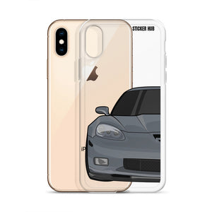 Cyber Gray C6 Corvette Z06 - iPhone Case