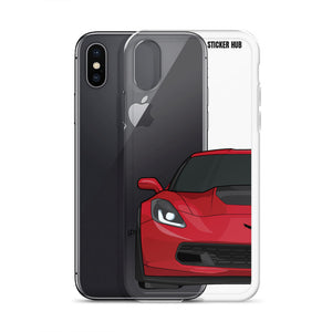 Torch Red C7 Corvette Z06 - iPhone Case