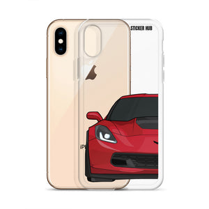 Torch Red C7 Corvette Z06 - iPhone Case