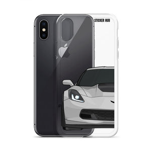 Silver C7 Corvette Z06 - iPhone Case