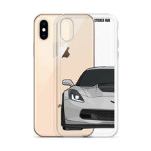 Load image into Gallery viewer, Silver C7 Corvette Z06 - iPhone Case