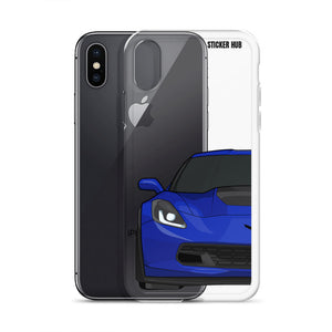 Admiral Blue C7 Corvette Z06 - iPhone Case