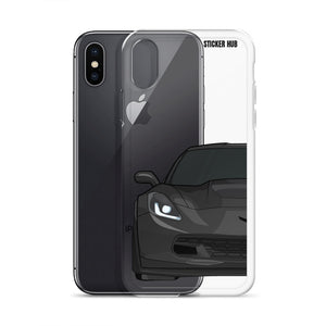 Black C7 Corvette Z06 - iPhone Case