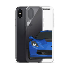 Load image into Gallery viewer, Laguna Blue C7 Corvette Z06 - iPhone Case