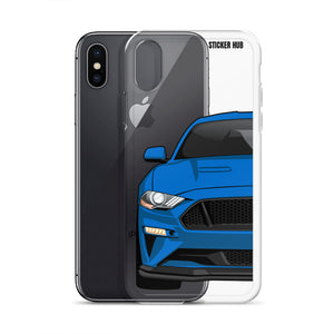 Blue 18-21 Mustang 5.0 - iPhone Case