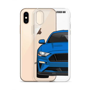 Blue 18-21 Mustang 5.0 - iPhone Case