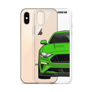 Green 18-21 Mustang 5.0 iPhone Case