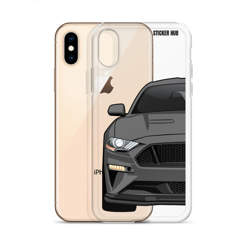 Gray 18-21 Mustang 5.0 - iPhone Case