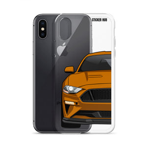 Orange 18-21 Mustang 5.0 - iPhone Case