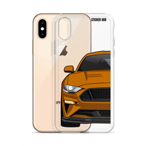 Orange 18-21 Mustang 5.0 - iPhone Case