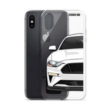 Load image into Gallery viewer, White 18-21 Mustang 5.0 - iPhone Case