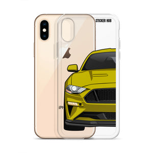 Yellow 18-21 Mustang 5.0 - iPhone Case