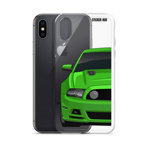 Green 13-14 Mustang 5.0 - iPhone Case