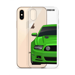 Green 13-14 Mustang 5.0 - iPhone Case