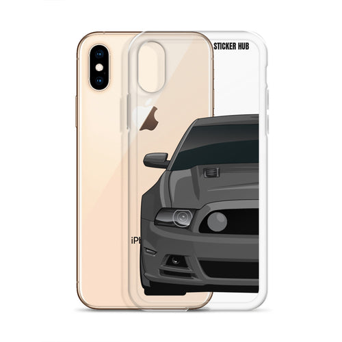 Gray 13-14 Mustang 5.0 - iPhone Case