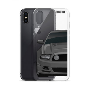 Gray 13-14 Mustang 5.0 - iPhone Case