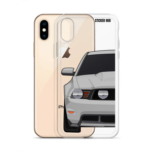 Silver 11-12 Mustang 5.0 - iPhone Case