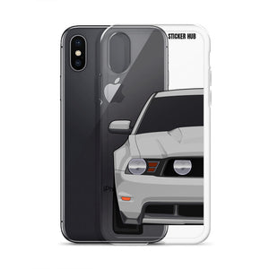 Silver 11-12 Mustang 5.0 - iPhone Case