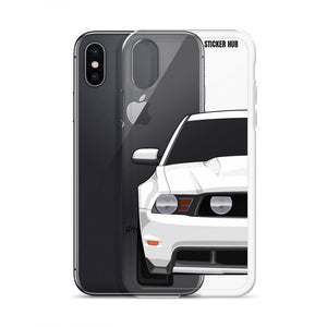 White 11-12 Mustang 5.0 - iPhone Case