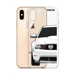 White 11-12 Mustang 5.0 - iPhone Case