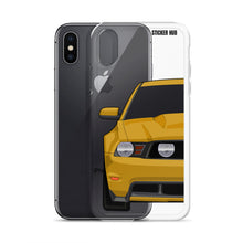 Load image into Gallery viewer, Yellow 11-12 Mustang 5.0 - iPhone Case