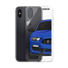 Load image into Gallery viewer, Lightning Blue Mustang GT350 - iPhone Case