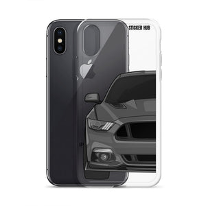 Gray 15-17 Mustang 5.0 - iPhone Case