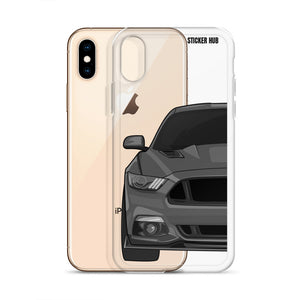 Gray 15-17 Mustang 5.0 - iPhone Case