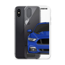 Load image into Gallery viewer, Deep Impact Blue 15-17 Mustang 5.0 - iPhone Case