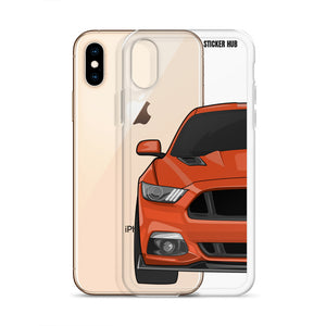 Orange 15-17 Mustang 5.0 - iPhone Case