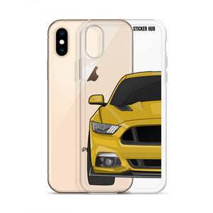 Yellow 15-17 Mustang 5.0 - iPhone Case