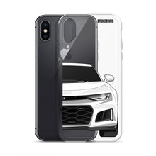 Load image into Gallery viewer, White 6th Gen Camaro ZL1 - iPhone Case