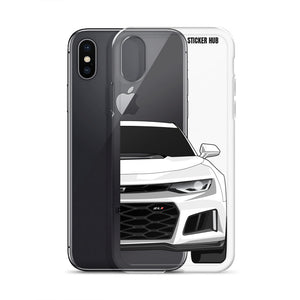 White 6th Gen Camaro ZL1 - iPhone Case