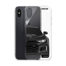 Load image into Gallery viewer, Black 6th Gen Camaro ZL1 - iPhone Case