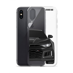 Black 6th Gen Camaro ZL1 - iPhone Case