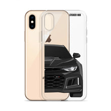 Load image into Gallery viewer, Black 6th Gen Camaro ZL1 - iPhone Case