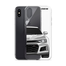 Load image into Gallery viewer, Silver 6th Gen Camaro ZL1 - iPhone Case