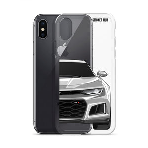 Silver 6th Gen Camaro ZL1 - iPhone Case