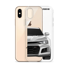 Load image into Gallery viewer, Silver 6th Gen Camaro ZL1 - iPhone Case