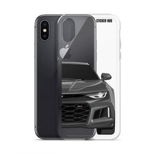 Load image into Gallery viewer, Gray 6th Gen Camaro ZL1 - iPhone Case