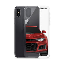 Load image into Gallery viewer, Garnet Red 6th Gen Camaro ZL1 - iPhone Case