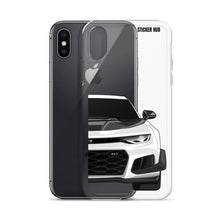 Load image into Gallery viewer, White 6th Gen Camaro ZL1 1LE - iPhone Case