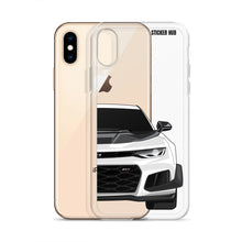 Load image into Gallery viewer, White 6th Gen Camaro ZL1 1LE - iPhone Case