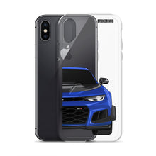 Load image into Gallery viewer, Hyper Blue 6th Gen Camaro ZL1 1LE - iPhone Case