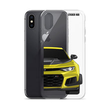 Load image into Gallery viewer, Yellow 6th Gen Camaro ZL1 1LE - iPhone Case