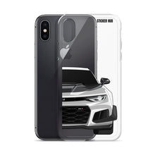 Load image into Gallery viewer, Silver 6th Gen Camaro ZL1 1LE - iPhone Case