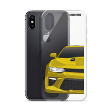 Load image into Gallery viewer, Yellow 6th Gen Camaro SS - iPhone Case