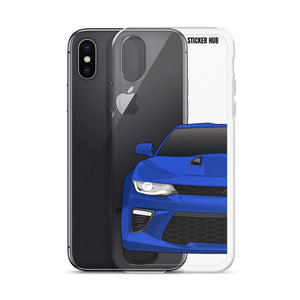 Hyper Blue 6th Gen Camaro SS - iPhone Case